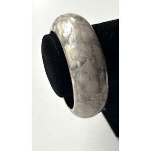 Vintage Faux Marble Design Bangle Bracelet